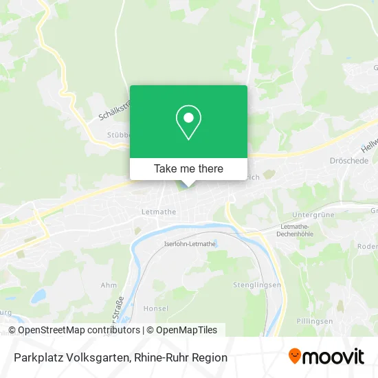 Карта Parkplatz Volksgarten