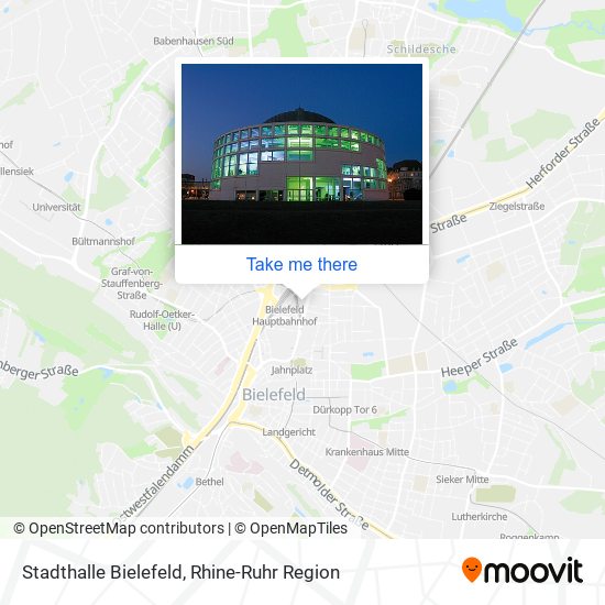 Stadthalle Bielefeld map