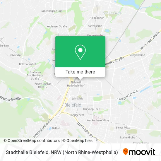 Карта Stadthalle Bielefeld