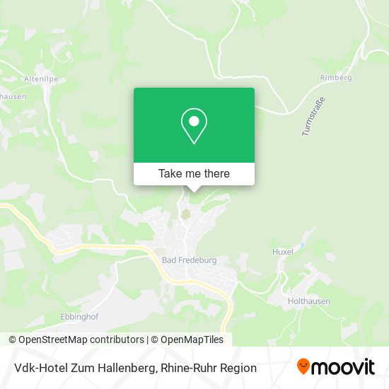 Карта Vdk-Hotel Zum Hallenberg