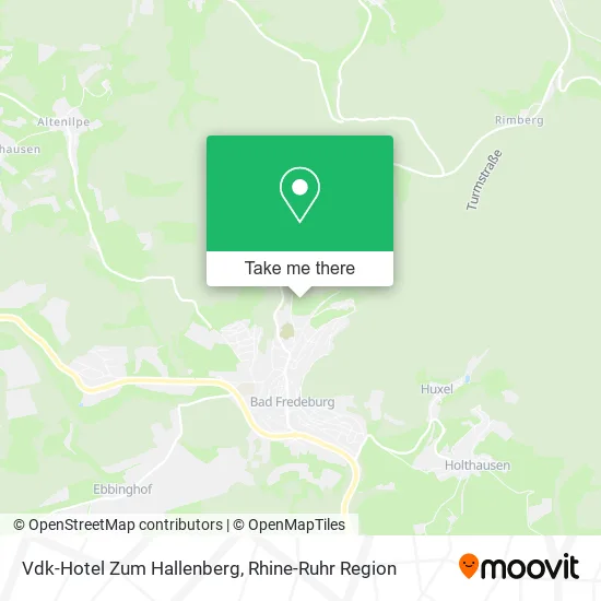 Карта Vdk-Hotel Zum Hallenberg