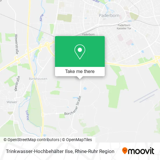 Trinkwasser-Hochbehälter Ilse map