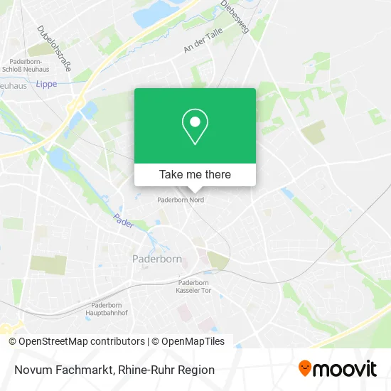 Карта Novum Fachmarkt