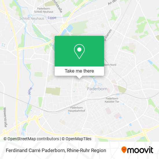 Ferdinand Carré Paderborn map