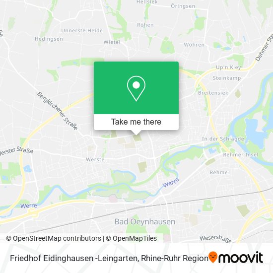 Friedhof Eidinghausen -Leingarten map