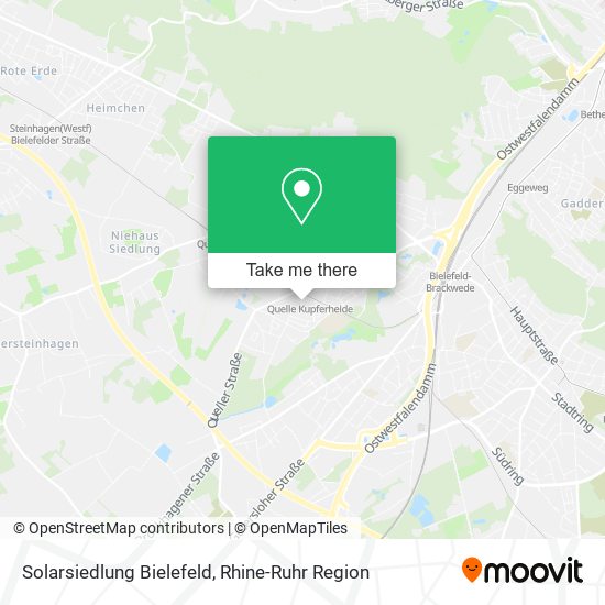 Solarsiedlung Bielefeld map