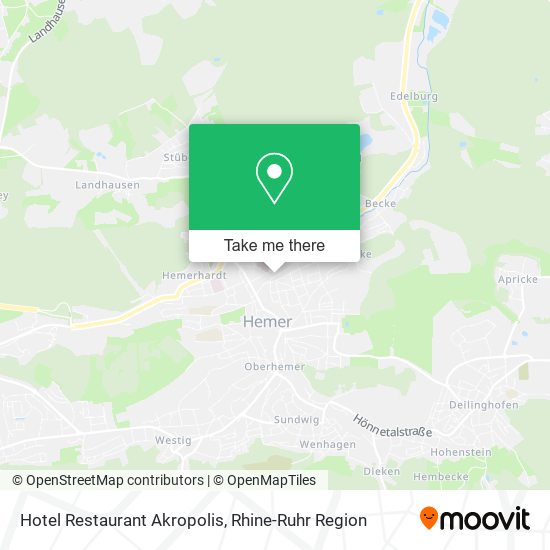 Hotel Restaurant Akropolis map