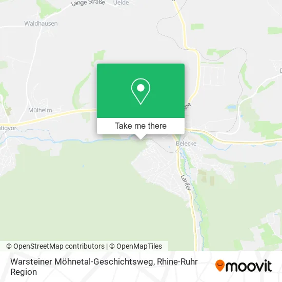 Карта Warsteiner Möhnetal-Geschichtsweg