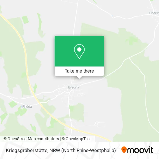 Карта Kriegsgräberstätte