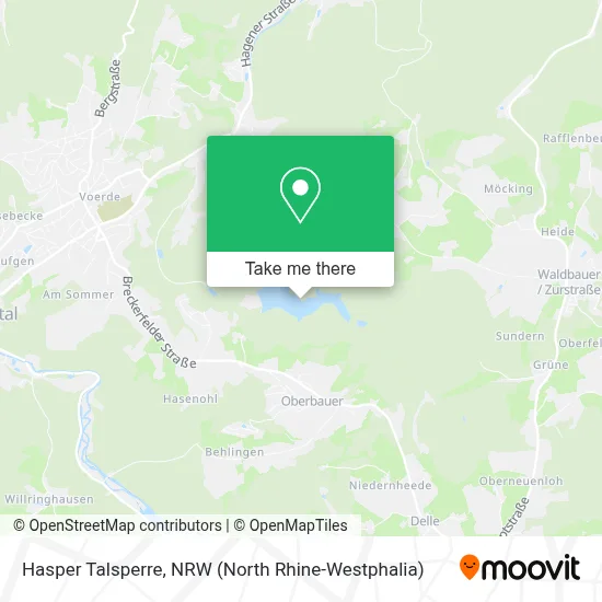 Hasper Talsperre map