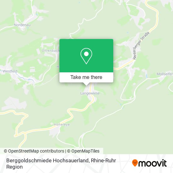 Berggoldschmiede Hochsauerland map