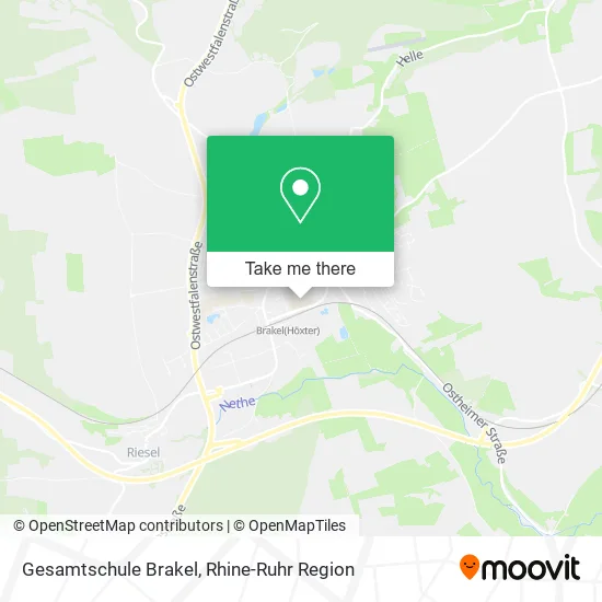 Карта Gesamtschule Brakel