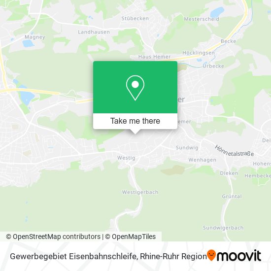 Gewerbegebiet Eisenbahnschleife map