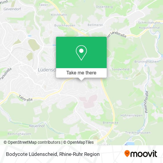 Bodycote Lüdenscheid map