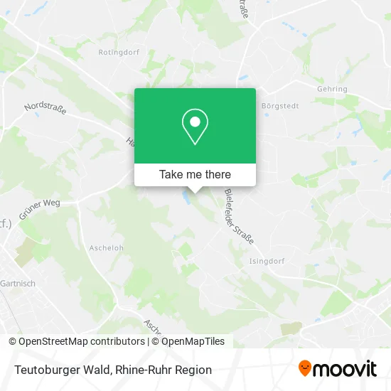 Карта Teutoburger Wald