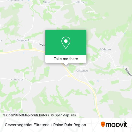 Gewerbegebiet Fürstenau map