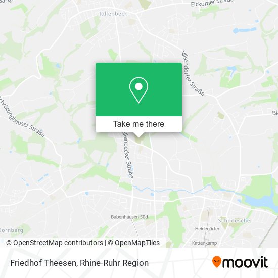 Friedhof Theesen map