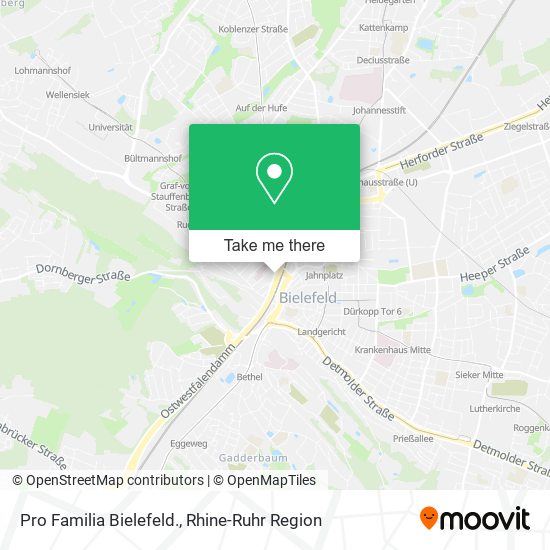 Pro Familia Bielefeld. map