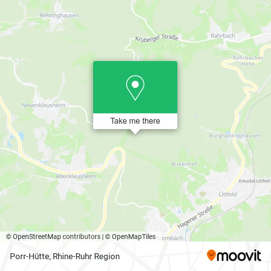 Porr-Hütte map