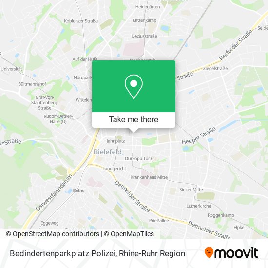 Карта Bedindertenparkplatz Polizei