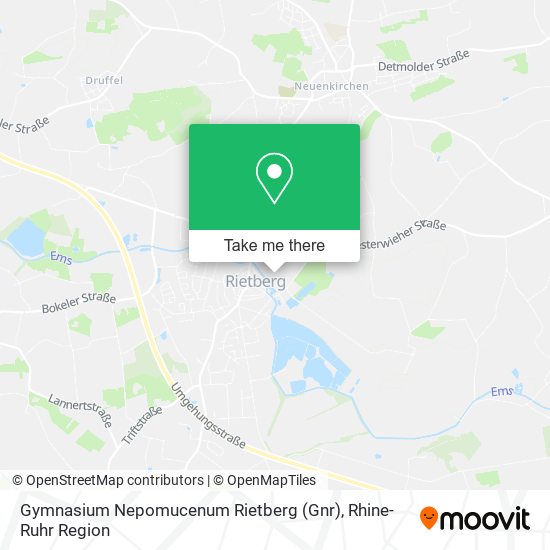 Gymnasium Nepomucenum Rietberg (Gnr) map