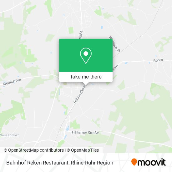 Bahnhof Reken Restaurant map