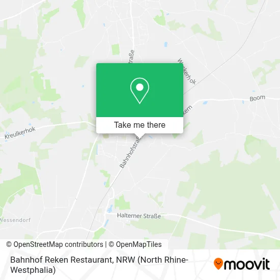 Bahnhof Reken Restaurant map