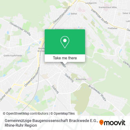 Карта Gemeinnützige Baugenossenschaft Brackwede E.G.