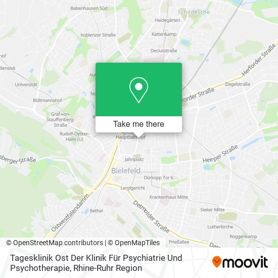 Карта Tagesklinik Ost Der Klinik Für Psychiatrie Und Psychotherapie