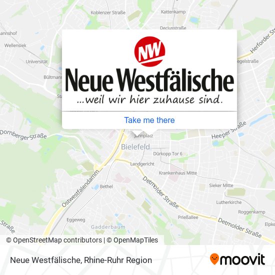 Карта Neue Westfälische