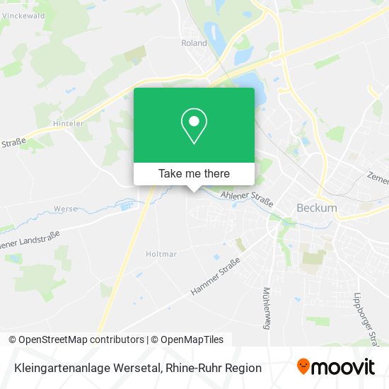 Kleingartenanlage Wersetal map