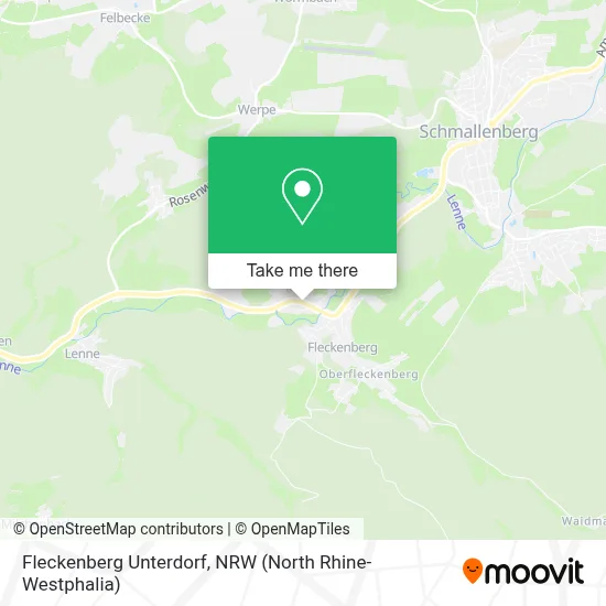 Fleckenberg Unterdorf map