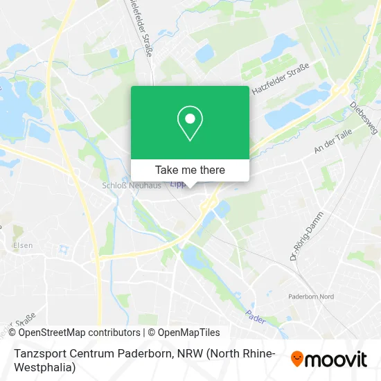 Tanzsport Centrum Paderborn map