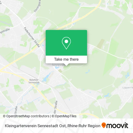 Карта Kleingartenverein Sennestadt Ost