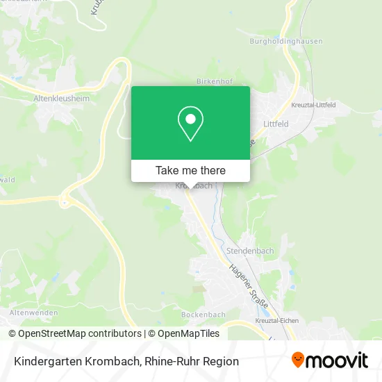 Карта Kindergarten Krombach