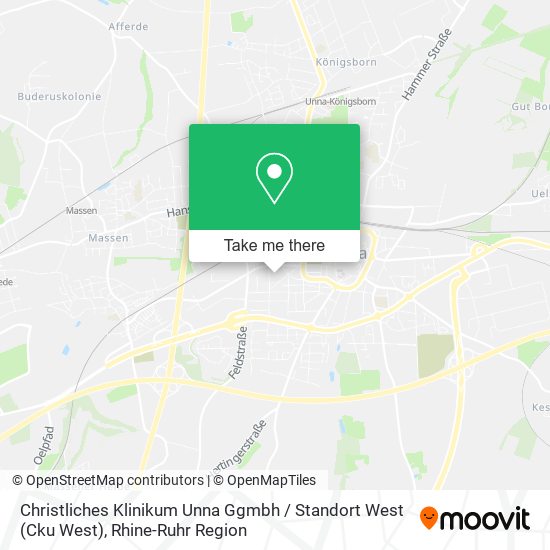 Christliches Klinikum Unna Ggmbh / Standort West (Cku West) map