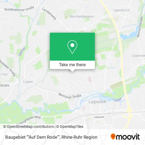 Карта Baugebiet ""Auf Dem Rode""