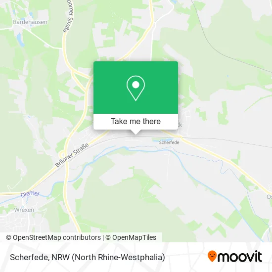 Карта Scherfede