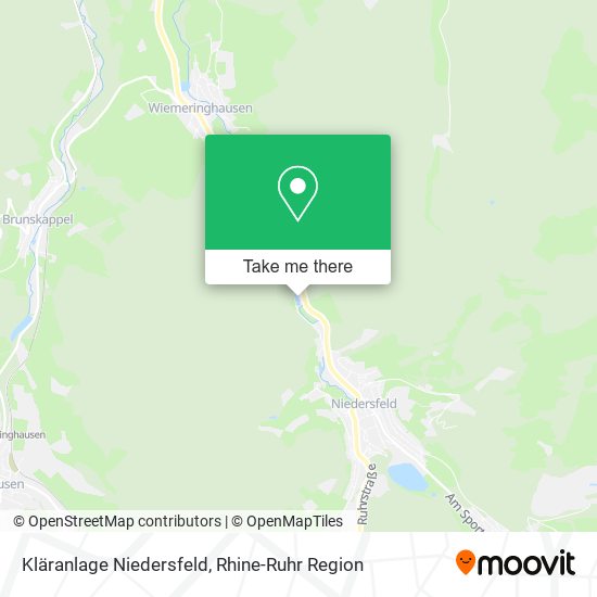 Kläranlage Niedersfeld map