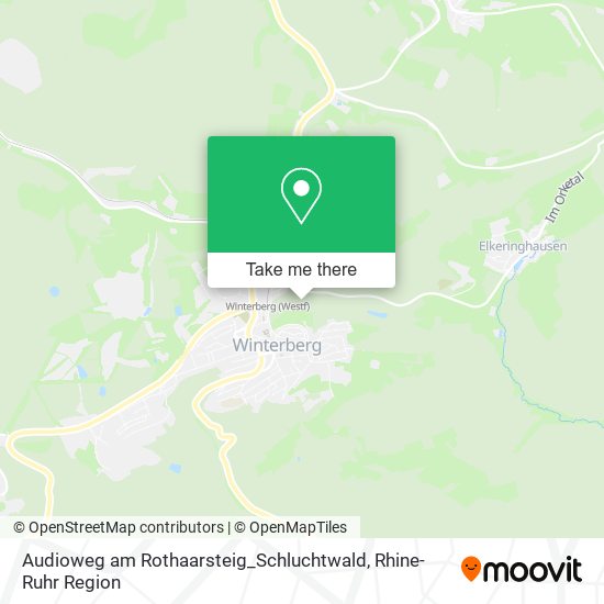 Audioweg am Rothaarsteig_Schluchtwald map