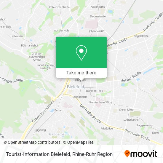 Карта Tourist-Information Bielefeld