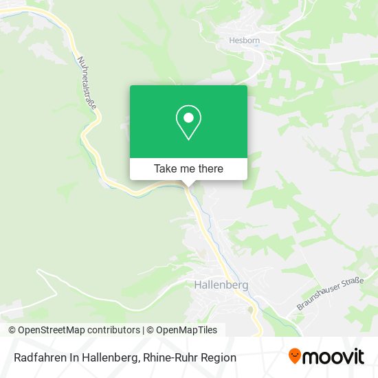 Карта Radfahren In Hallenberg