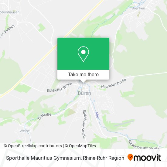 Sporthalle Mauritius Gymnasium map