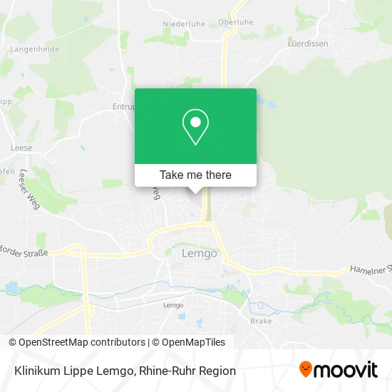 Карта Klinikum Lippe Lemgo