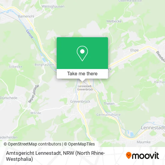 Карта Amtsgericht Lennestadt