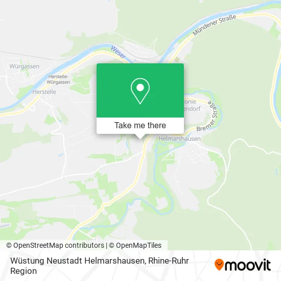 Карта Wüstung Neustadt Helmarshausen