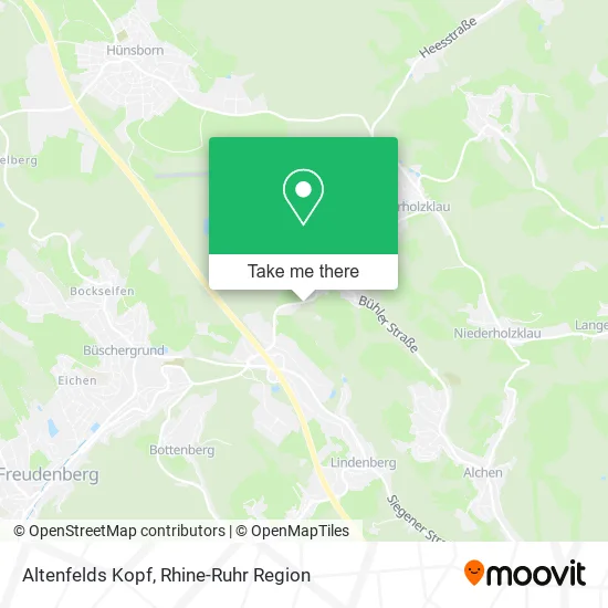 Карта Altenfelds Kopf