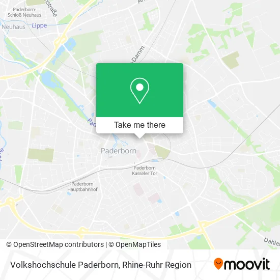 Карта Volkshochschule Paderborn