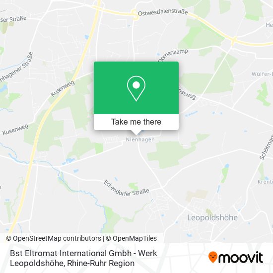 Bst Eltromat International Gmbh - Werk Leopoldshöhe map