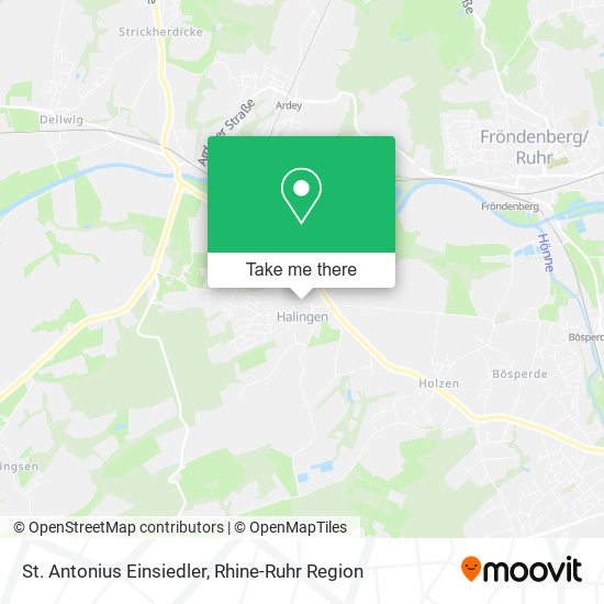 St. Antonius Einsiedler map